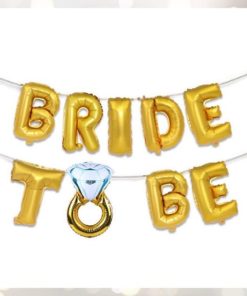 Μπαλόνια Bride To Be με δαχτυλίδι – Χρυσό