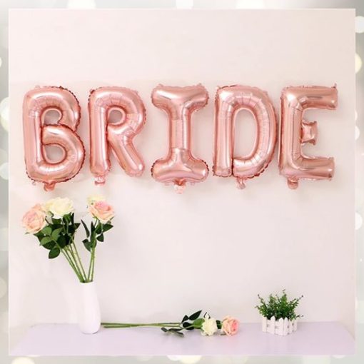 Μπαλόνια BRIDE Ροζ Χρυσό – 42 cm