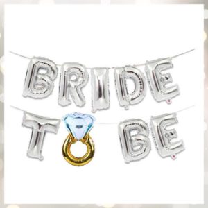 Μπαλόνια Bride To Be με δαχτυλίδι – Ασημί
