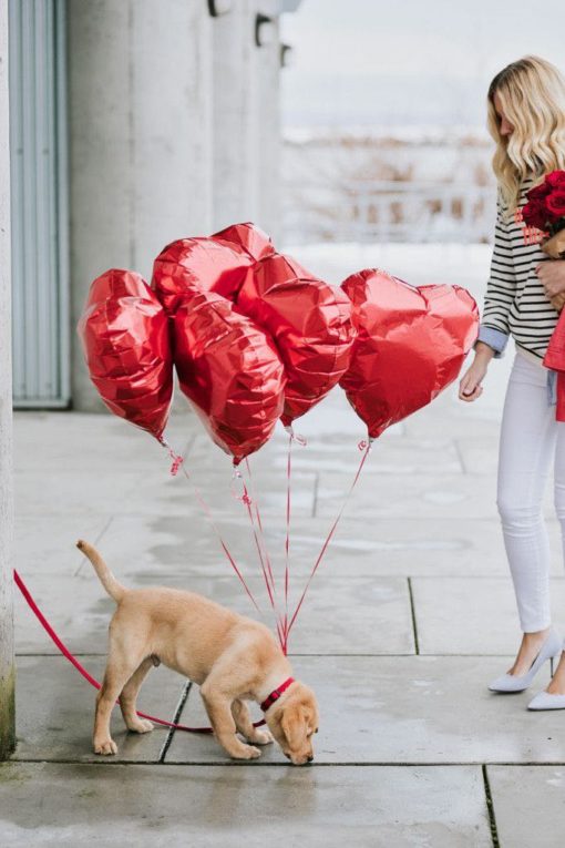 Μπαλόνι Foil Σε Σχήμα Καρδιά – Κόκκινο