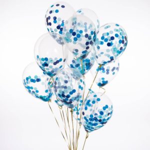 Μπαλόνια  Κομφετί –  Μπλε