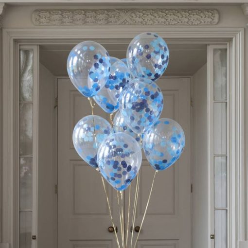 Μπαλόνια  Κομφετί –  Μπλε