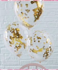 Μπαλόνι με Κομφετί – Χρυσό