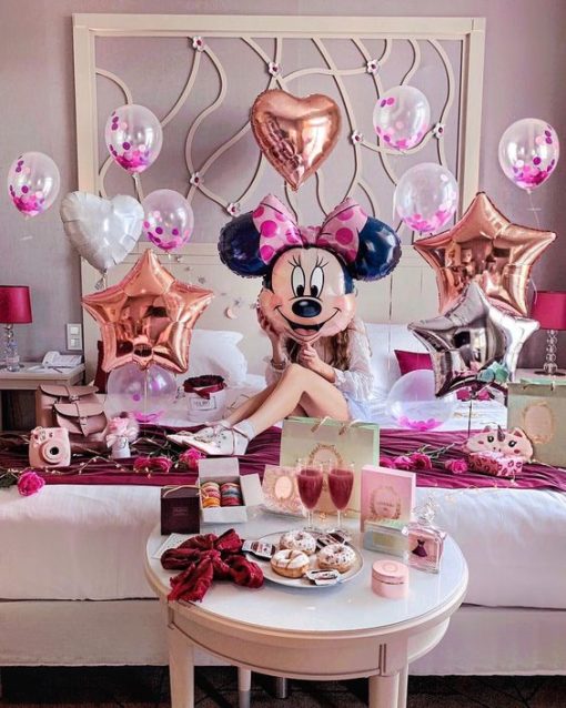 Μπαλόνι Minnie Mouse – Φούξια Κορδέλα