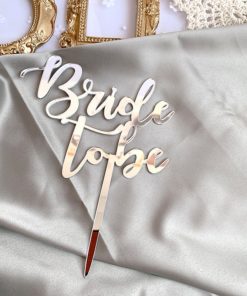 Διακοσμητικό Τούρτας Bride to Be – Ασημί