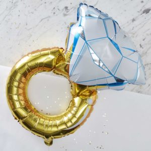 Μπαλόνι Δαχτυλίδι Γάμου – Χρυσό