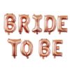 Μπαλόνια Bride To Be – Ροζ Χρυσό