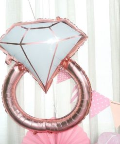 Μπαλόνι Διαμαντένιο Δαχτυλίδι Γάμου – Ροζ Χρυσό
