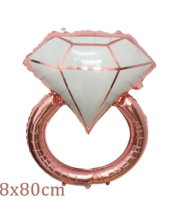 Μπαλόνι Διαμαντένιο Δαχτυλίδι Γάμου – Ροζ Χρυσό
