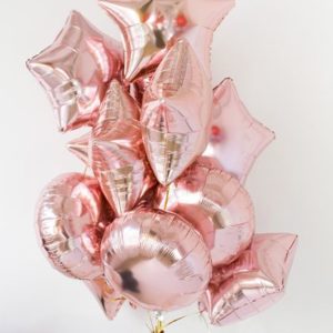 Μπαλόνι Foil Σε Σχήμα Αστέρι – Ροζ Χρυσό