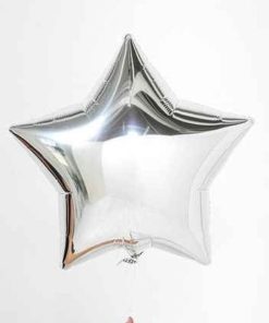 Μπαλόνι Foil Σε Σχήμα Αστέρι – Ασημί