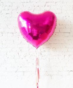 Μπαλόνι Foil Σε Σχήμα Καρδιά – Φούξια