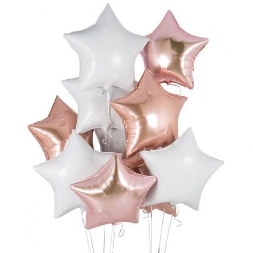 Μπαλόνι Foil Σε Σχήμα Αστέρι – Ροζ Χρυσό
