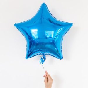 Μπαλόνι Foil Σε Σχήμα Αστέρι – Μπλε