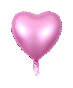 Μπαλόνι Foil Σε Σχήμα Καρδιά – Μεταλλικό Ροζ
