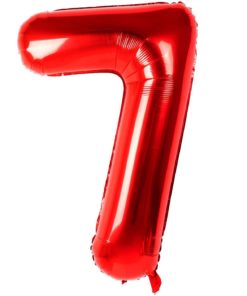 Μπαλόνι Αριθμός 7 Κόκκινο 102CM