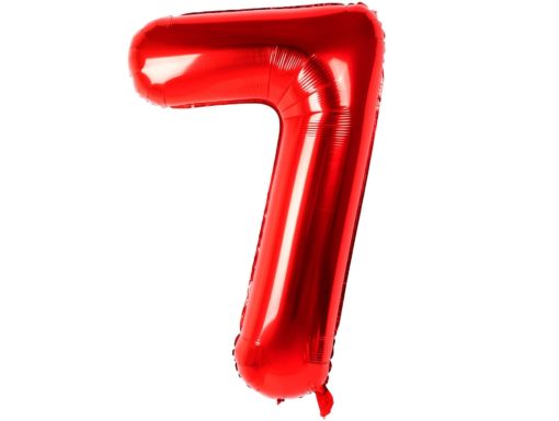 Μπαλόνι Αριθμός 7 Κόκκινο 102CM