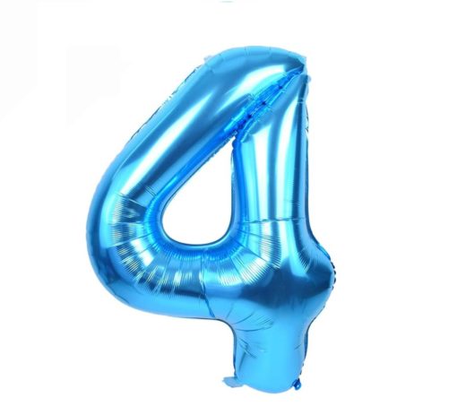 Μπαλόνι Αριθμός 4 Μπλε 102CM