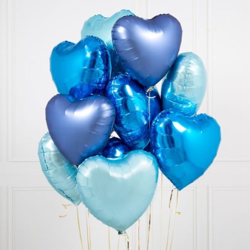 Μπαλόνι Foil Σε Σχήμα Καρδιά – Μπλε