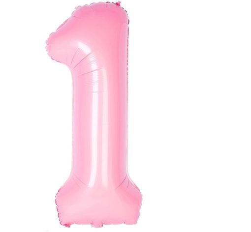 Μπαλόνι Αριθμός 1 Ροζ 102CM