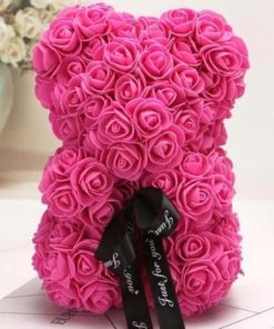 Rose Bear 25cm Φούξια
