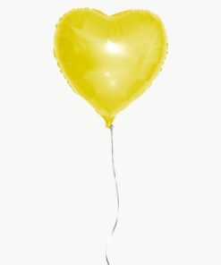 Μπαλόνι Foil Σε Σχήμα Καρδιά – Κίτρινο