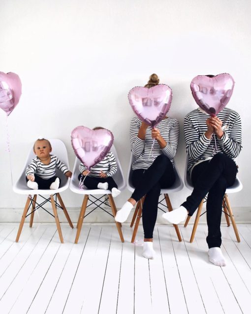 Μπαλόνι Foil Σε Σχήμα Καρδιά – Λιλά