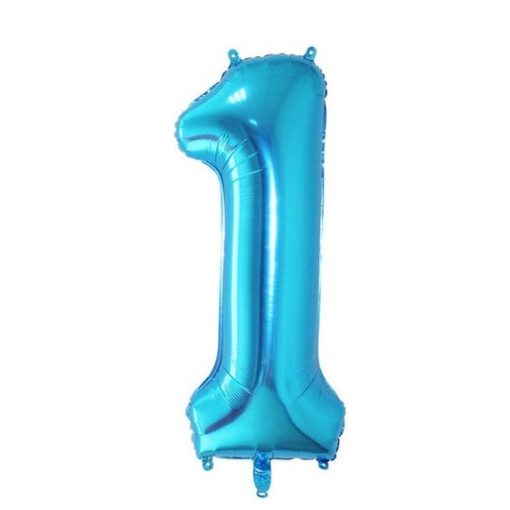 Μπαλόνι Αριθμός 1 Γαλάζιο 42CM
