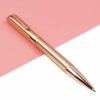 Στυλό με Πολύχρωμα Στρας, Ροζ Χρυσό