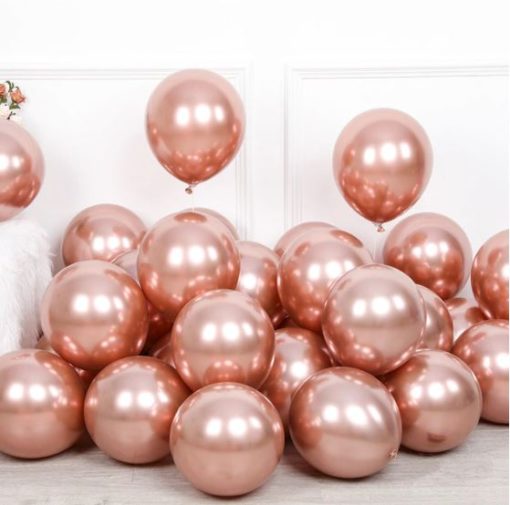 Ροζ Χρυσό Μεταλλικά Μπαλόνια