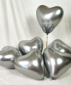 Μεταλλικό Μπαλόνι Καρδιά – Ασημένιο