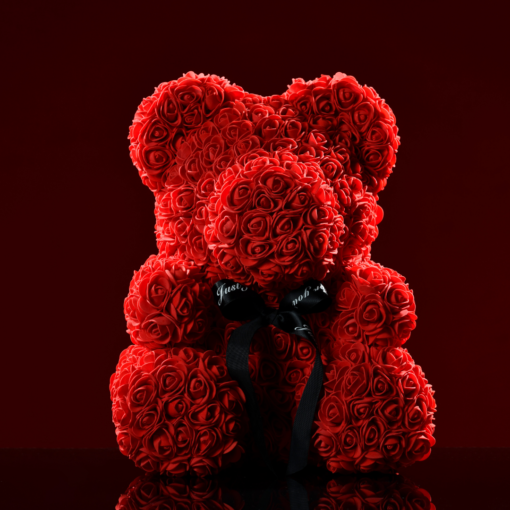 Rose Bear 40cm Κόκκινο