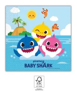 Χαρτοπετσέτες –  Baby Shark 20τμχ
