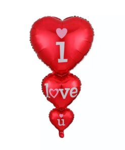 Mπαλόνια καρδιά – I Love You