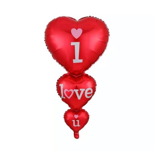 Mπαλόνια καρδιά – I Love You