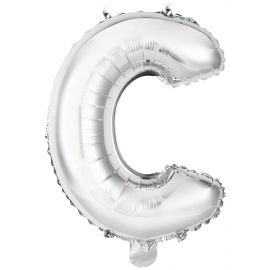 Μπαλόνια foil Γράμμα C – ασημί