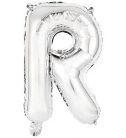 Μπαλόνια foil Γράμμα R – ασημί