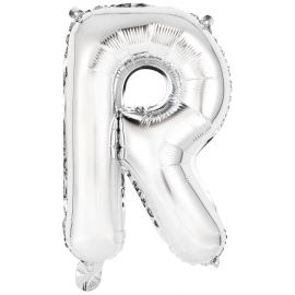 Μπαλόνια foil Γράμμα R – ασημί