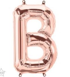 Μπαλόνια foil Γράμμα B – Ροζ χρυσό