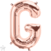 Μπαλόνια foil Γράμμα H – Ροζ χρυσό