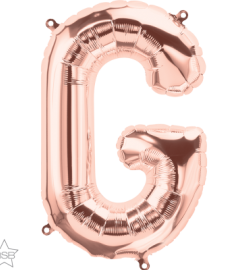 Μπαλόνια foil Γράμμα G – Ροζ χρυσό