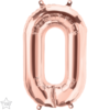 Μπαλόνια foil Γράμμα O – Ροζ χρυσό