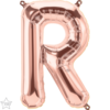 Μπαλόνια foil Γράμμα R – Ροζ χρυσό