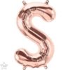 Μπαλόνια foil Γράμμα T – Ροζ χρυσό