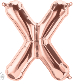 Μπαλόνια foil Γράμμα X – Ροζ χρυσό