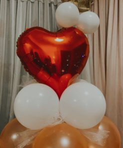 Valentine’s Day Balloon Tower