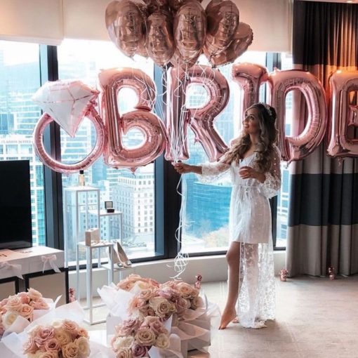 Rose Gold Bride Party