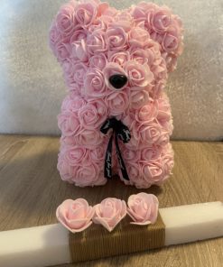 Rose Bear Ροζ Ανοιχτό  & Λαμπάδα