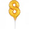 Μπαλόνι Φοιλ Μικρό Number 8 Χρυσό