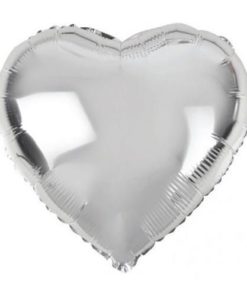 Μπαλόνι Foil Σε Σχήμα Καρδιά – Ασημί